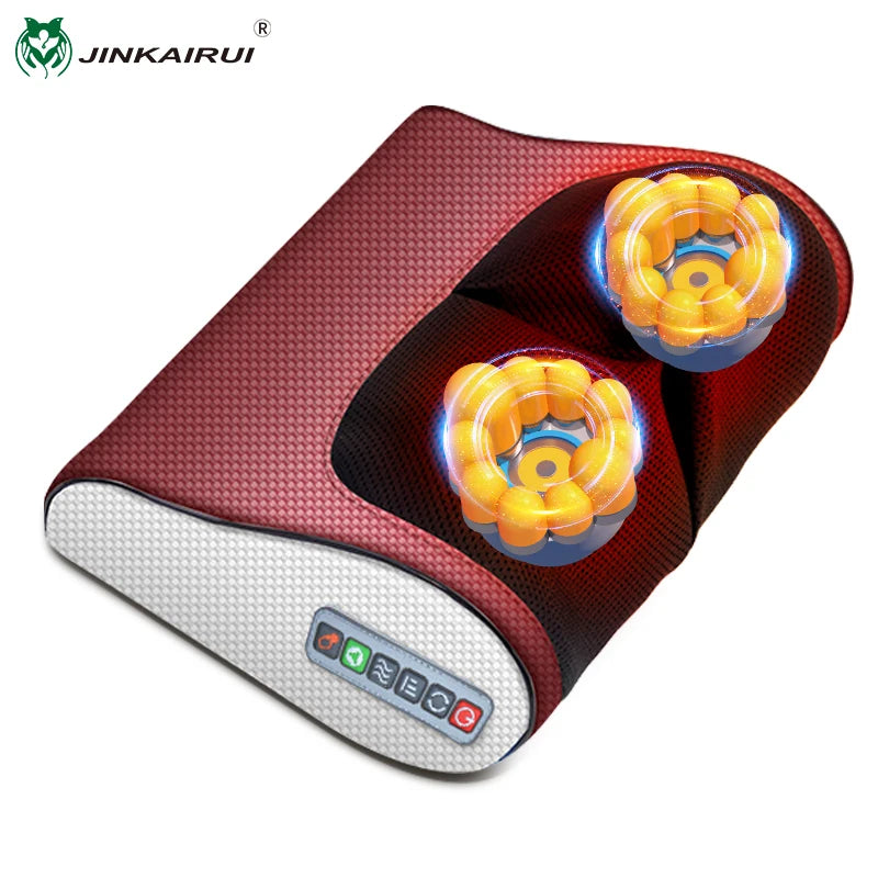 Back Massager Shiatsu Neck Massager with Heat Electric Back Massager for Shoulder Back Leg Deep Tissue Kneading Massage