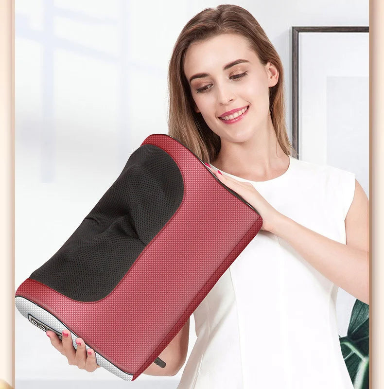 Back Massager Shiatsu Neck Massager with Heat Electric Back Massager for Shoulder Back Leg Deep Tissue Kneading Massage