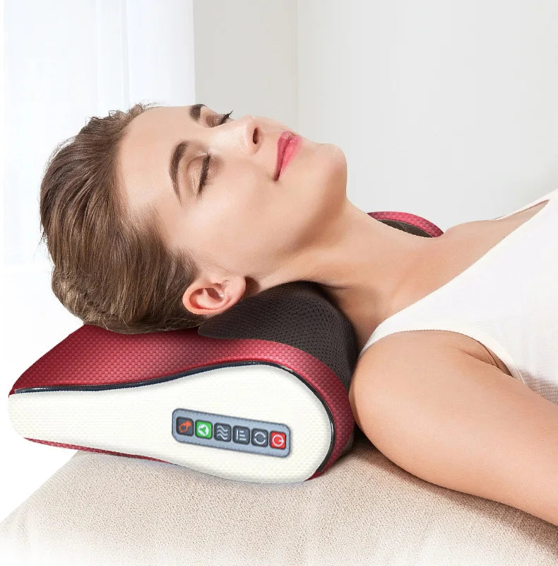 Back Massager Shiatsu Neck Massager with Heat Electric Back Massager for Shoulder Back Leg Deep Tissue Kneading Massage
